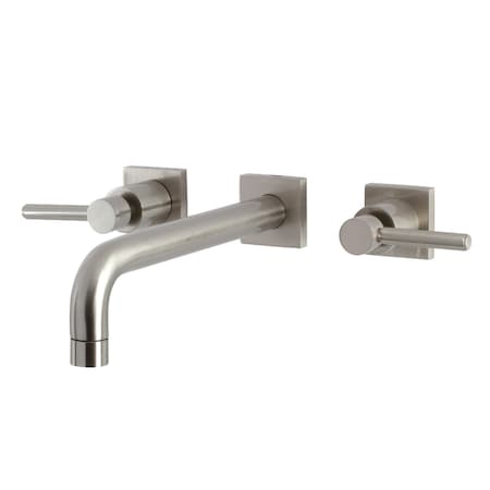 Kingston Brass KS6028DL Wall Mount Tub Faucet, Brushed Nickel KS6028DL